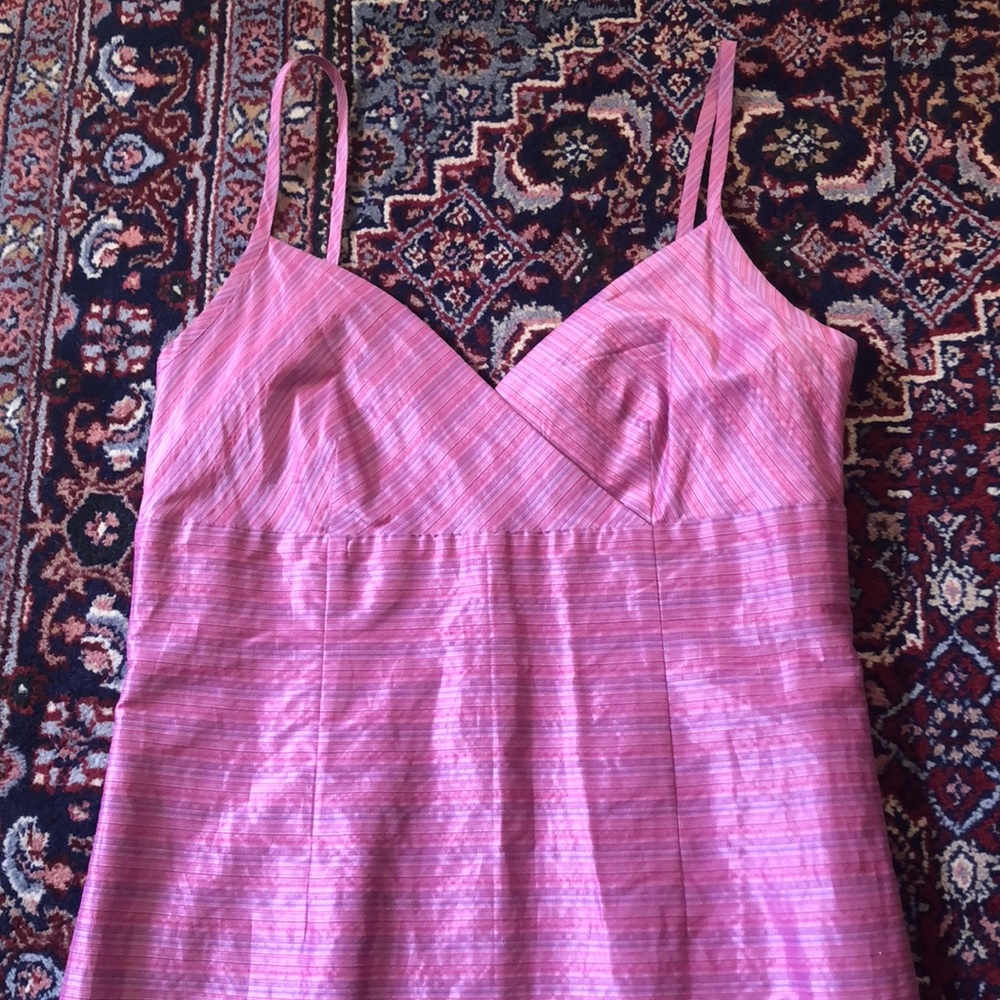 Shimmery purple Loft Sundress